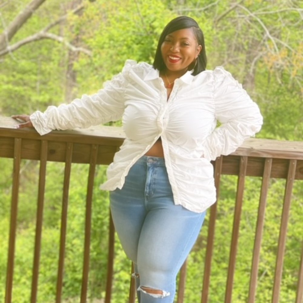 Ruched Long Sleeve Shirt